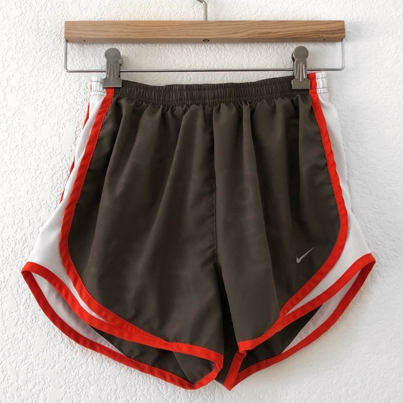 olive running shorts